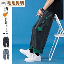 高街ins潮牌破洞牛仔褲男款夏季寬鬆休閒美式復古vibe直筒長褲子 歷史價格詳細信息