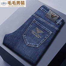 韓版彈力褲子男潮 喬奇.阿瑪尼牛仔褲 男秋冬新款直筒寬鬆商務休閒 歷史價格詳細信息