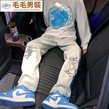 港風ins塗鴉短袖t恤男 寬鬆情侶半袖上衣 夏季街頭原宿風體恤 男生衣著 歷史價格詳細信息