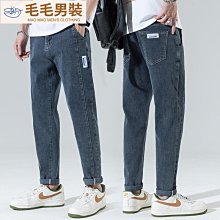 牛仔褲男士3新款夏季寬鬆青年小直筒褲潮牌彈力休閒長褲子男裝-毛毛男裝 價格比較,價格查詢,歷史價格詳細信息