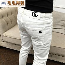 新款 潮男裝韓版牛仔褲 小直筒水洗青年拼接彈力個性長褲子 歷史價格詳細信息