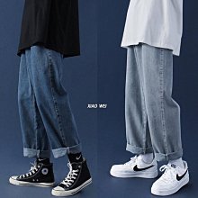 牛仔長褲 S-5XL 丹寧牛仔破褲 個性拼接破洞褲 乞丐褲 日系休閒寬鬆大碼 鬆緊腰束腳褲  水洗復古縮口褲 歷史價格詳細信息