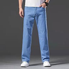 秋季寬鬆褲子男百搭長褲破洞牛仔褲男復古美式大尺碼直筒痞帥乞丐褲 歷史價格詳細信息
