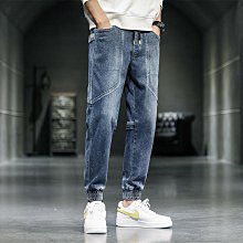 大尺碼男牛仔褲 休閒長褲 男長褲 束口褲 小腳褲 工作褲 潮流 男休閒褲 男工作長褲 休閒長褲(BPB523【FIZZE 歷史價格詳細信息