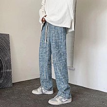 【潮派衣櫥】歐洲站印花牛仔褲男潮牌彈力窄管窄版緊身長褲春夏季薄款男褲流行青年長褲 歷史價格詳細信息