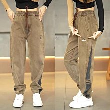 男褲 休閒牛仔褲 束口褲 秋季男士彈力牛仔褲潮男新款韓版水洗牛仔長褲小腳哈倫褲723 歷史價格詳細信息