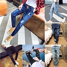 【潮派衣櫥】破洞牛仔褲男窄管寬鬆韓版潮流破褲子9分緊身春夏季薄九分褲 歷史價格詳細信息