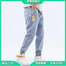 【潮派衣櫥】百搭束腳休閒褲潮流印花痞帥褲子青年彈力窄管褲刷毛加厚休閒褲刺繡牛仔褲男復古印花牛仔褲【】 潮牌牛仔褲男大尺碼 歷史價格詳細信息