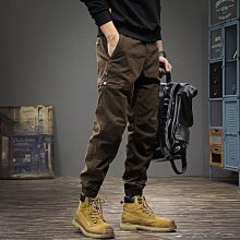 美式高街復古束腳工裝牛仔褲男2024年春季新款顯瘦寬鬆小腳褲子潮 歷史價格詳細信息