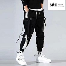 春夏季束腳牛仔褲男 潮牌學生工裝哈倫褲 寬鬆韓版潮流百搭鬆緊褲子 工裝褲 工作褲 男生長褲 休閒褲 運動褲 束口褲 歷史價格詳細信息