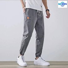 【潮派衣櫥】牛仔褲男秋季新潮牌寬鬆九分束腳秋冬哈倫休閒褲子春秋 歷史價格詳細信息