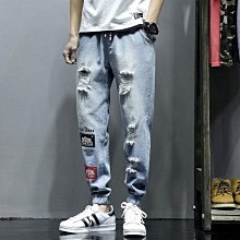 【潮派衣櫥】男士牛仔褲 韓版緊身青年雪花褲子男 彈力潮牌高級長褲窄管男 Z0131 歷史價格詳細信息