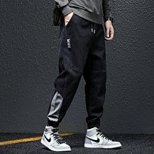黑色工裝褲子男春季新痞帥潮牌傘兵褲美式寬松直筒休閑長褲 歷史價格詳細信息