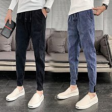 牛仔褲男 素色牛仔長褲 秋季彈力緊身牛仔褲 小褲腳 韓版男生 青少年 秋冬緊身窄管褲 歷史價格詳細信息