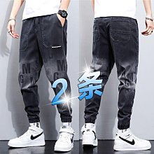秋季束腳牛仔褲男寬鬆潮牌ins多口袋工裝褲男士復古潮流大尺碼長褲 歷史價格詳細信息