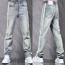 闊腿牛仔褲時尚潮流休閒街頭風帥氣男士青年裝舒適親膚寬鬆直筒褲 歷史價格詳細信息