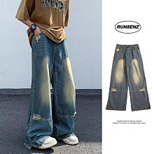 牛仔寬褲  復古牛仔長褲 丹寧褲 牛仔褲 牛仔長褲 褲子 長褲 休閒褲 工作褲 彈力褲 褲子【春夏】 歷史價格詳細信息