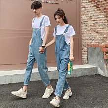 男士牛仔揹帶褲寬吊帶褲 背帶褲 牛仔吊帶褲 吊帶長褲 短褲 吊帶褲男生 工裝褲男 大尺碼 寬鬆吊帶褲 正韓吊帶褲-潮流精選 歷史價格詳細信息