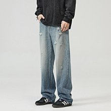 【潮人衣櫃】美式高街vibe牛仔褲男 S3XL 兩色入 西海岸寬鬆直筒褲男 港風休閒牛仔直筒褲男 潮牌緊身微喇長褲男 歷史價格詳細信息