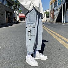 直筒寬鬆韓版百搭直筒牛仔褲男美式高街復古水洗黑灰牛仔褲男秋冬休閒寬鬆百搭ins緊身直筒褲子 歷史價格詳細信息