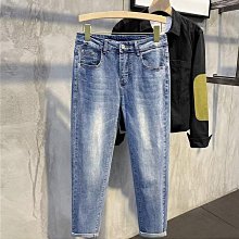 【夏季薄牛仔】28-36碼  4色國際高級牛仔褲男夏季薄款彈力緊身直筒水洗淺色褲子長褲歐貨潮牌/2/5Z 歷史價格詳細信息