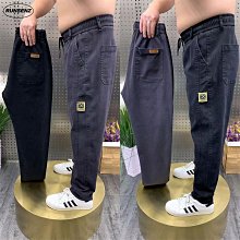 大碼牛仔褲潮胖男裝九分寬鬆直筒褲闊腿胖子9分加肥加大夏季薄款 歷史價格詳細信息