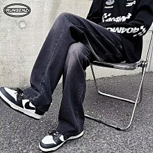 日韓時尚牛仔長褲男 寬鬆 寬褲 簡約素色牛仔褲 中腰 藝文男生褲子 丹寧褲 休閒褲 歷史價格詳細信息