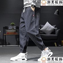 春夏季束腳牛仔褲男 潮牌學生工裝哈倫褲 寬鬆韓版潮流百搭鬆緊褲子 工裝褲 工作褲 男生長褲 休閒褲 運動褲 束口褲 歷史價格詳細信息