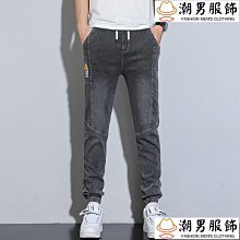 新款韓版牛仔褲春秋男裝休閑小直筒褲修身男式彈力大碼牛仔褲 歷史價格詳細信息