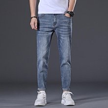 上寬窄九分褲 9分牛仔褲男 彈性牛仔寬褲 白褲 彈性牛仔褲男 白色牛仔褲男 黑長褲男韓版潮流中高腰牛仔褲-毛毛男裝 歷史價格詳細信息