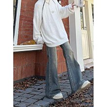 美式懷舊闊腿牛仔褲女2024年夏季冰絲薄款高腰寬鬆直筒顯瘦拖地褲 歷史價格詳細信息