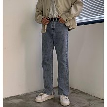現貨！免運！牛仔褲 丹寧褲 直筒褲 褲子男 寬褲 素色休閑褲 港風寬鬆直筒拖地褲 闊腿褲 休閑百搭 歷史價格詳細信息