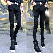 現貨 帥氣 牛仔褲男 簡約時尚潮流帥氣小腳牛仔長褲 韓版素面彈性休閒長褲 黑色百搭丹寧牛仔褲 牛仔工作褲 牛仔褲 歷史價格詳細信息