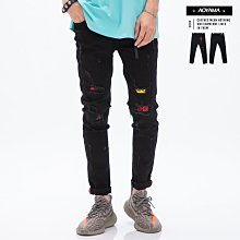 [青山AOYAMA]牛仔褲 破壞補丁水洗刷色彈力牛仔褲【K131】休閒褲 歷史價格詳細信息