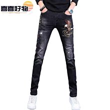 刺繡褲子男2022新款秋冬季加絨加厚男褲潮牌休閑長褲束腳運動衛褲 歷史價格詳細信息