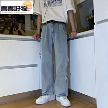 刷破牛仔褲男 重磅 潮牌 修身 韓版 潮流 九分褲 破洞休閒淺色小腳褲 牛仔褲 （TOK55）【壹號站】 歷史價格詳細信息