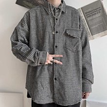 韓國 長袖襯衫 薄款 外搭 藍色 黑色 軍綠色 牛仔外套 寬鬆 帥氣 素面 簡約  oversize 男友風 時尚 百搭 歷史價格詳細信息