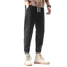 牛仔褲男春夏束腳工裝哈倫九分褲子男生衣著牛仔褲長褲縮口褲休閒褲 歷史價格詳細信息