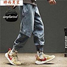 束腳褲 日系工裝拼接抽繩色縮口休閒褲 寬鬆百搭長褲【TJG223V149】現貨＋預購 doppler 歷史價格詳細信息