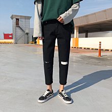 潮流黑色破洞T恤男連帽短袖T恤夏季印花T恤歐美寬鬆圓領假兩件T恤上衣男ins潮牌休閒百搭打底衫五分袖半袖潮T-MINTS名仕男裝 歷史價格詳細信息