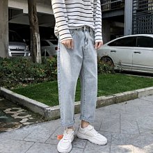直筒寬松牛仔褲男 男女同款牛仔褲 學生百搭素色牛仔褲 秋季薄款牛仔長褲 S3XL 韓版原宿風牛仔褲男-潮流精選 歷史價格詳細信息