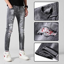 春秋季新款牛仔男士韓版彈力修身直筒潮流男裝大碼子 Y801 歷史價格詳細信息