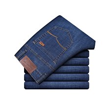 商務新品夏季薄款牛仔褲男牛仔褲彈力寬鬆直筒長褲子男款夏天夏褲 歷史價格詳細信息