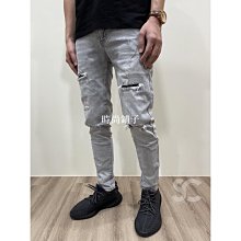 膝蓋刀割破壞九分褲 修身窄管九分破褲 小直筒刷破牛仔褲 顯瘦素面彈性長褲 破洞丹寧(337-2060)黑色 男sun-e 歷史價格詳細信息
