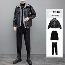 高級感牛仔夾克男士外套秋冬季2022新款潮流加絨褂子痞帥男裝上衣-促銷 歷史價格詳細信息