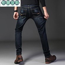 秋季彈力牛仔褲男修身直筒男褲青年黑色休閒百搭長褲子男潮秋冬款 歷史價格詳細信息