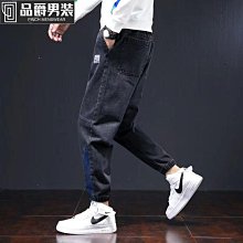 冬季加長版加絨加厚褲子男款高個子秋冬款寬鬆大尺碼闊腿牛仔褲男士 歷史價格詳細信息