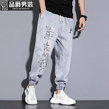 夏季大尺碼工裝褲男 潮牌寬鬆大尺碼束口褲 學生潮流休閒褲 春秋款長褲子男 側口袋工作褲 男生工作褲 男生長褲 男生褲子 歷史價格詳細信息