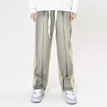 美式高街十字架牛仔庫男春夏潮牌水洗復古hiphop直筒寬松闊腿庫子 歷史價格詳細信息