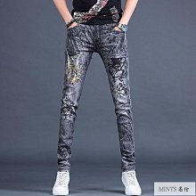 牛仔短褲韓版緊身彈性工裝◆夏季特賣◆潮流痞帥牛仔短褲男士夏季馬褲拼接個性五分褲貼布毛邊韓版潮 歷史價格詳細信息